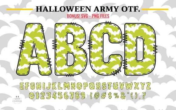 Halloween Army Bats Font - Featured Image
