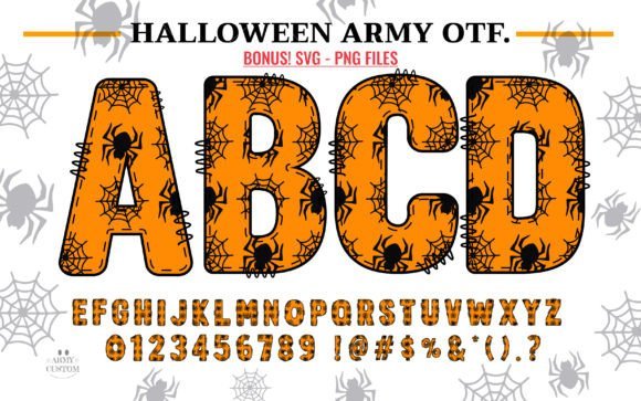 Halloween Army Spider Font Download for Desktop