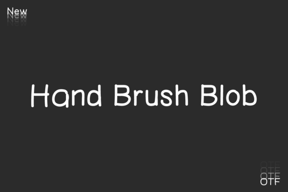 Hand Brush Blob Font - Featured Image