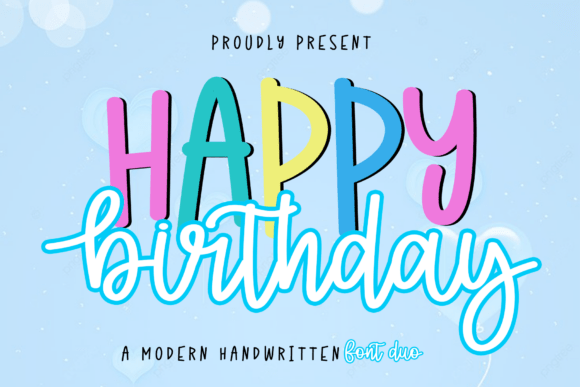 Happy Birthday Duo Font Download for Desktop