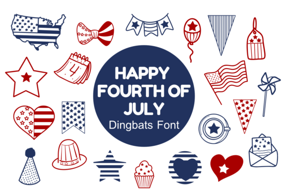 Happy Fourth of July Font - Featured Image