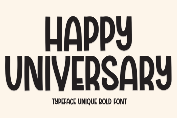 Happy Universary Font - Featured Image