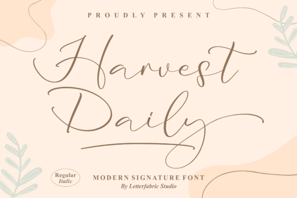 Harvest Daily Font - Featured Image