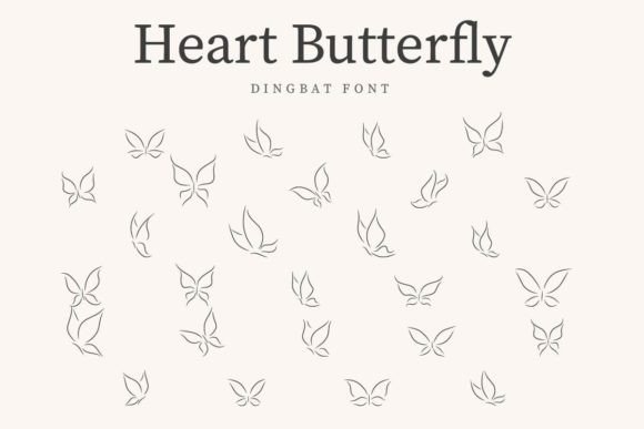 Heart Butterfly Font - Featured Image