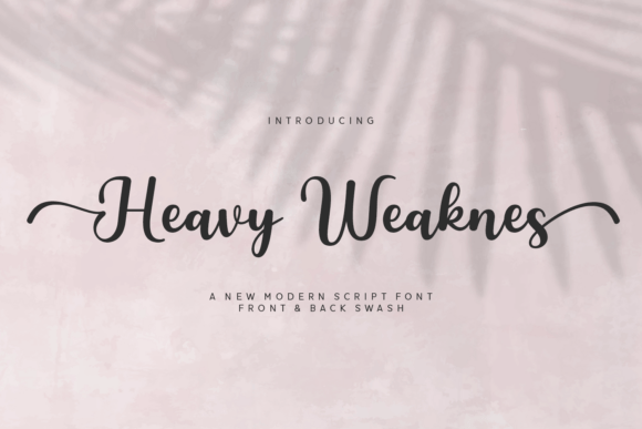 Heavy Weaknes Font - Featured Image
