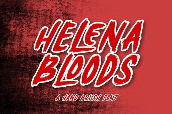 Helena Bloods Font - Featured Image