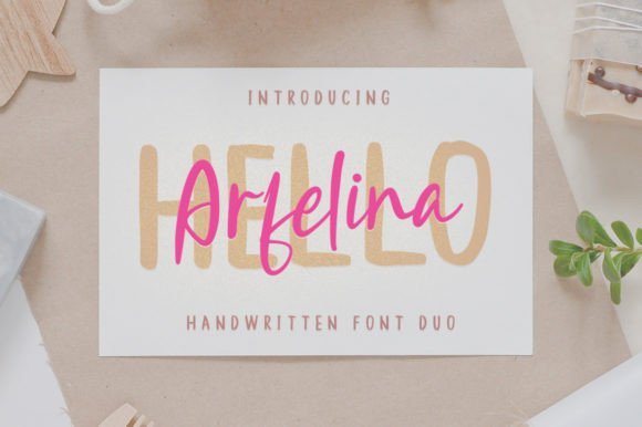 Hello Arfelina Font - Featured Image