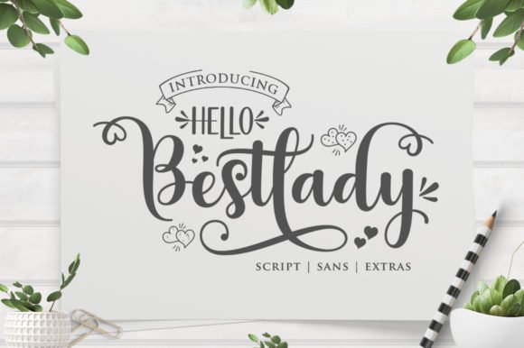 Hello Bestlady Font Download for Desktop