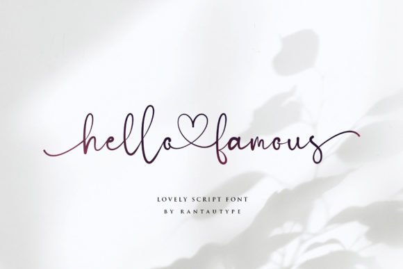 Hello Famous Font Download for Desktop