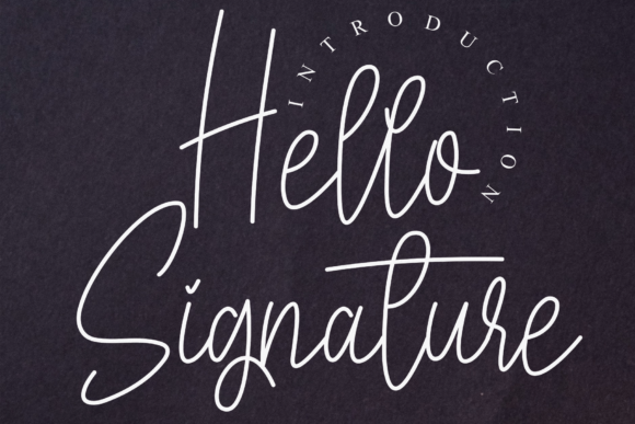Hello Signature Font - Featured Image