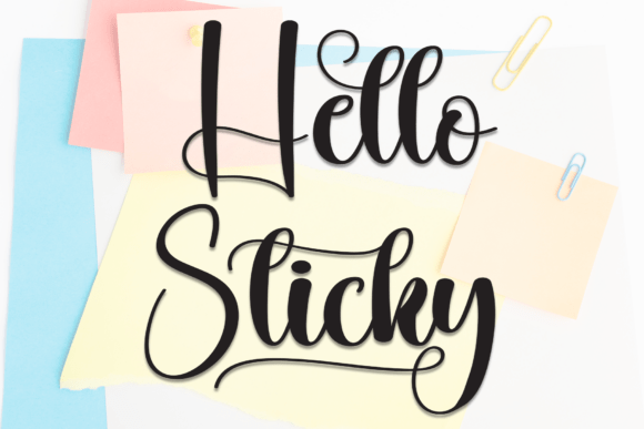 Hello Sticky Font Download for Desktop