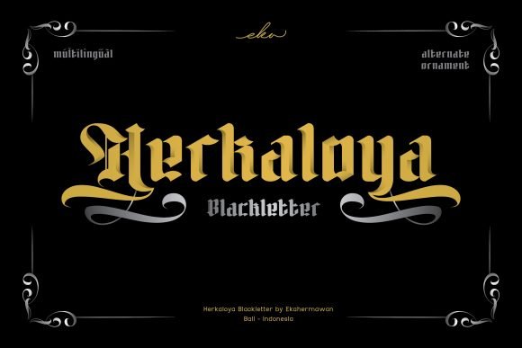 Herkaloya Font - Featured Image