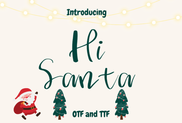 Hi Santa Font - Featured Image