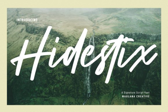 Hidestix Font - Featured Image