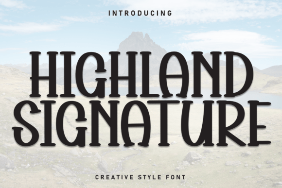 Highland Signature Font Download for Desktop
