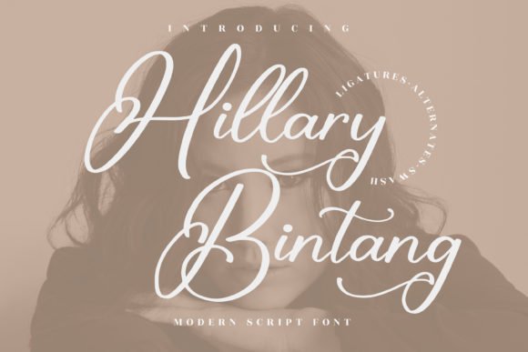 Hillary Bintang Font - Featured Image