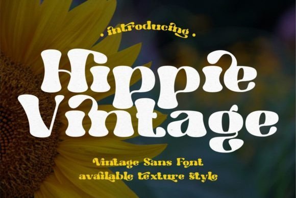Hippie Vintage Font - Featured Image