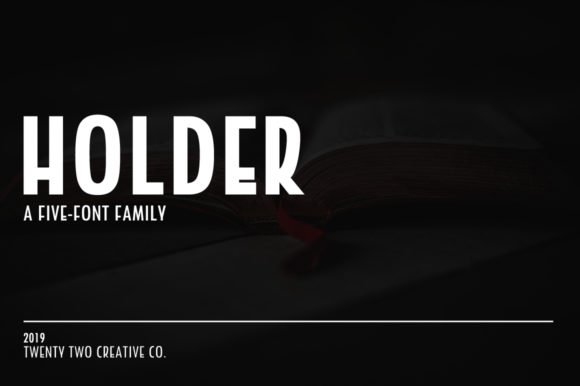 Holder Family Font - Featured Image