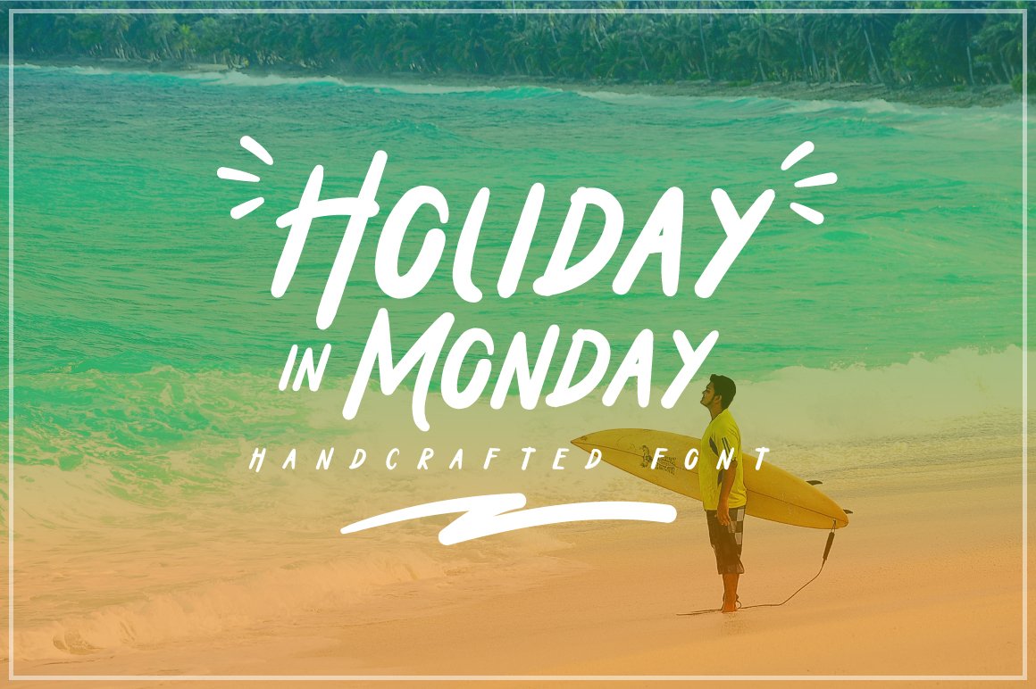 Holiday in Monday Font - Featured Image
