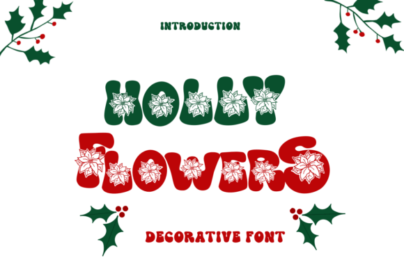 Holly Flowers Font - Featured Image