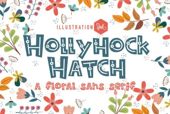 Hollyhock Hatch Font - Featured Image