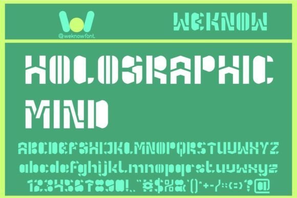 Holographic Mind Font Download for Desktop