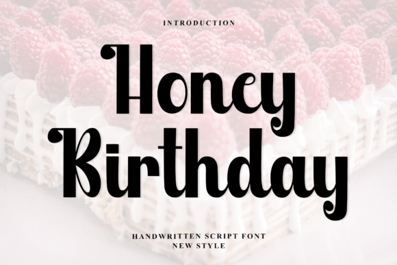 Honey Birthday Font - Featured Image