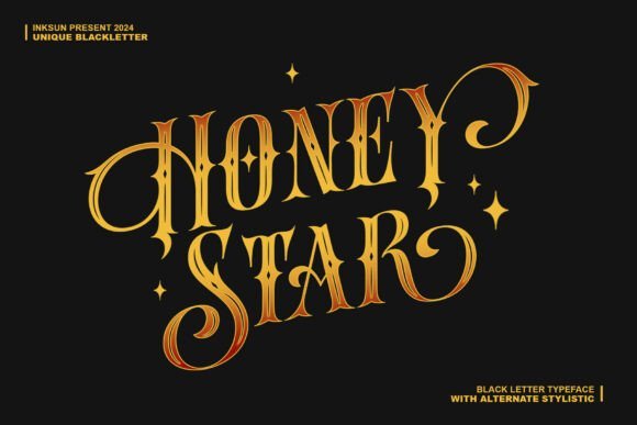 Honey Star Font - Featured Image