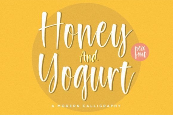 Honey and Yogurt Font - Featured Image