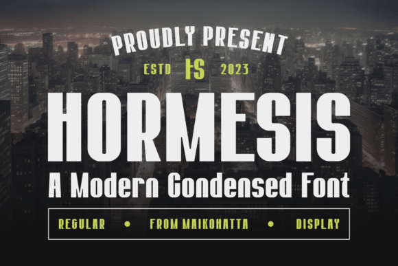 Hormesis – Condensed Display Font Download for Desktop
