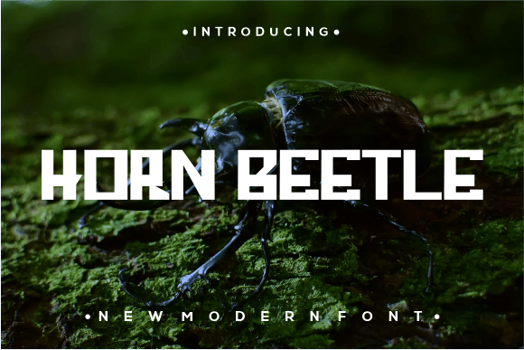 Horn Beetle Font - Featured Image