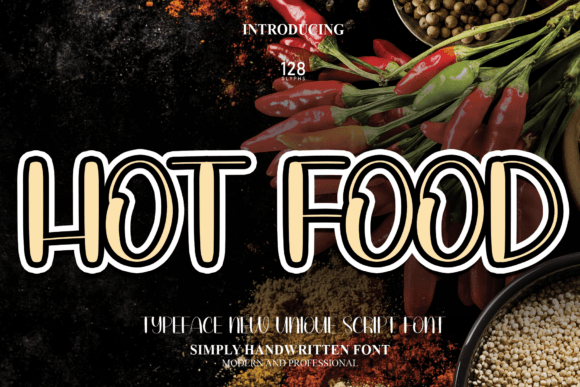 Hot Food Font - Featured Image