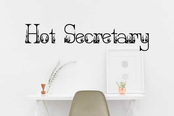Hot Secretary Font - Featured Image