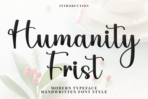 Humanity Frist Font - Featured Image