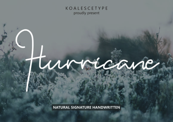 Hurricane Font - Featured Image