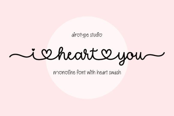 I Heart You Font - Featured Image