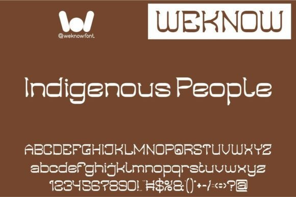 Indigenous People Font Download for Desktop