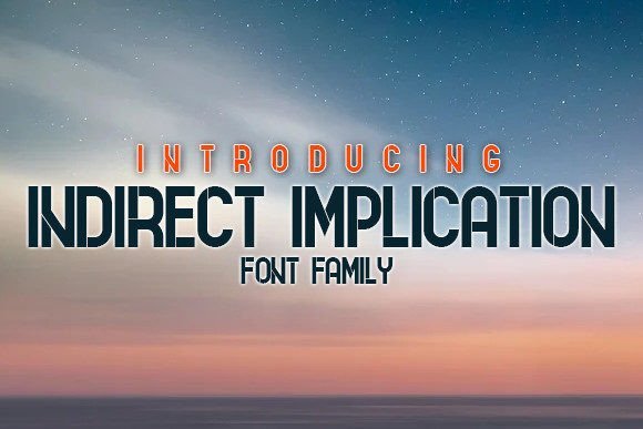 Indirect Implication Font - Featured Image