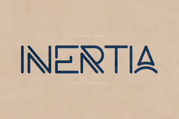 Inertia Matte Edition Font - Featured Image