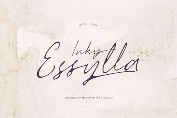 Inky Essylla Font - Featured Image