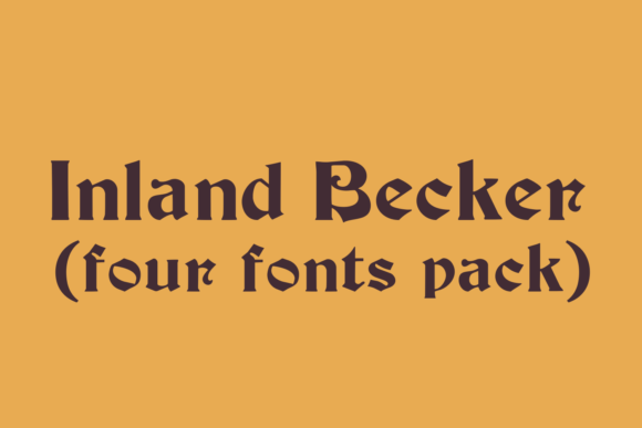 Inland Becker Family Font - Featured Image