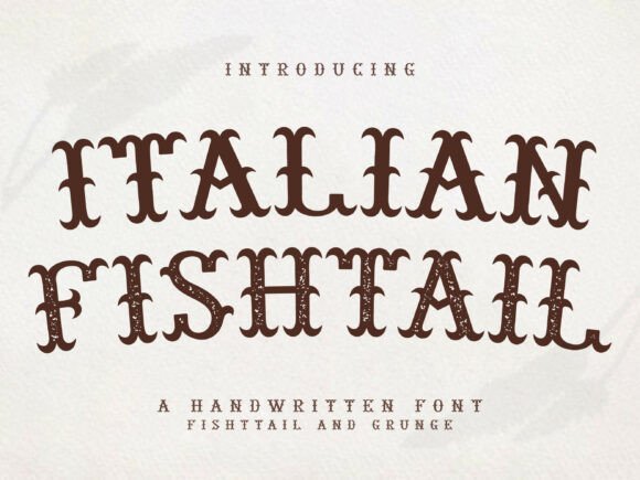Italian Fishtail Font - Featured Image