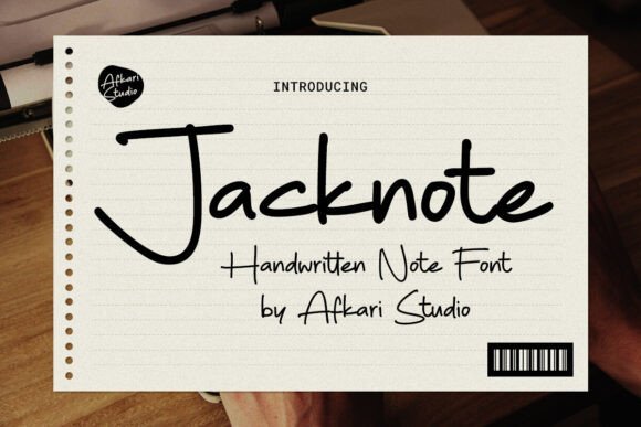 Jacknote Font - Featured Image