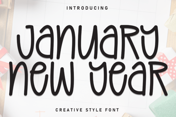 January New Year Font - Featured Image