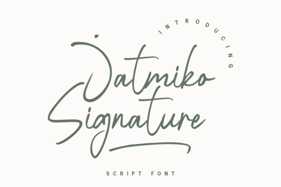 Jatmiko Signature Font - Featured Image