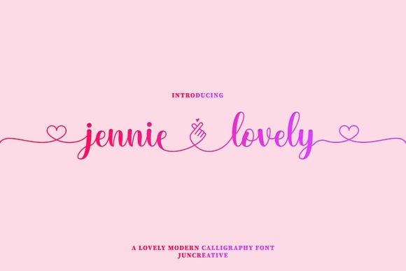 Jennie Lovely Font - Featured Image