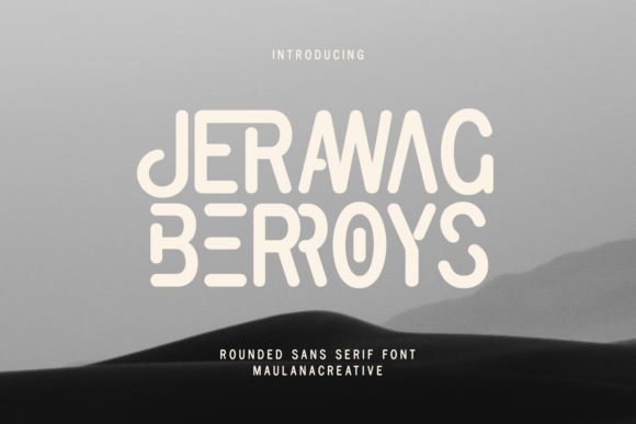 Jerawag Berroys Font - Featured Image