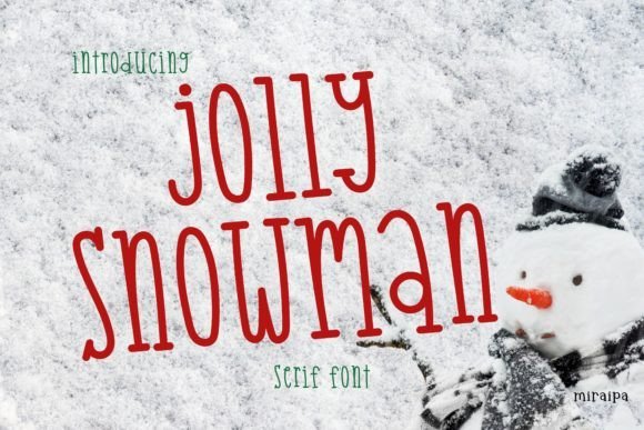 Jolly Snowman Font - Featured Image
