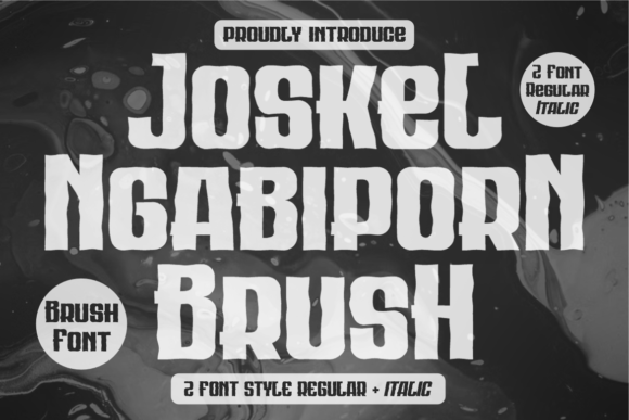 Joskel Ngabiporn Brush Font Download for Desktop