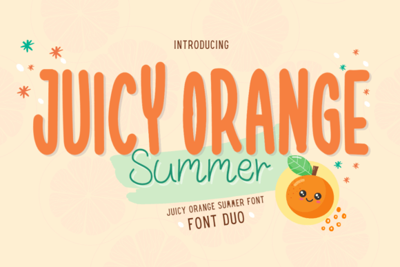 Juicy Orange Summer Font - Featured Image